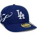 cappellino-curvo-blu-chiuso-59fifty-low-profile-precurved-est-script-dei-los-angeles-dodgers-mlb-di-new-era