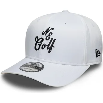 Cappellino curvo bianco snapback 9SEVENTY Stretch Snap Technical Golf di New Era