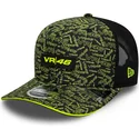 cappellino-trucker-nero-e-giallo-9seventy-stretch-snap-all-over-print-di-valentino-rossi-vr46-motogp-di-new-era