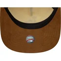 cappellino-con-visiera-curva-beige-e-marrone-regolabile-9fifty-a-frame-suede-visor-di-los-angeles-dodgers-mlb-di-new-era