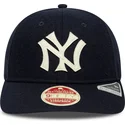 cappellino-curvo-blu-marino-regolabile-9fifty-retro-crown-heritage-series-dei-new-york-yankees-mlb-di-new-era
