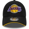 cappellino-curvo-nero-regolabile-9forty-microfibre-dei-los-angeles-lakers-nba-di-new-era
