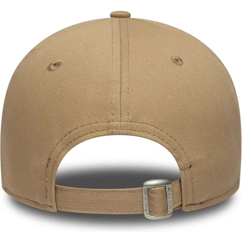 cappellino-curvo-marrone-regolabile-con-logo-marrone-9forty-outline-dei-los-angeles-dodgers-mlb-di-new-era