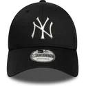 cappellino-curvo-nero-snapback-9forty-metallic-di-new-york-yankees-mlb-di-new-era