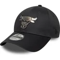 cappellino-curvo-grigio-snapback-9forty-metallic-di-chicago-bulls-nba-di-new-era