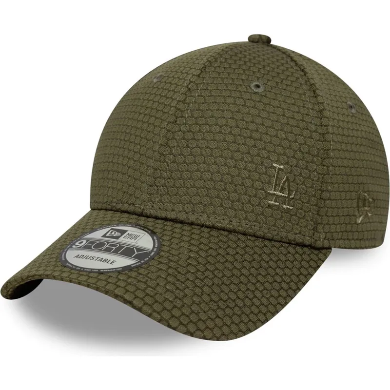 cappellino-con-visiera-curva-verde-snapback-con-logo-verde-9forty-mesh-flawless-dei-los-angeles-dodgers-mlb-di-new-era