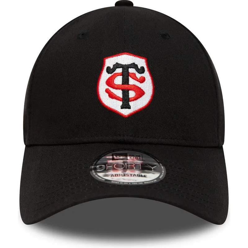 cappellino-con-visiera-curva-nero-regolabile-9forty-team-logo-di-stade-toulousain-top-14-di-new-era