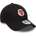 cappellino-con-visiera-curva-nero-regolabile-9forty-team-logo-di-stade-toulousain-top-14-di-new-era
