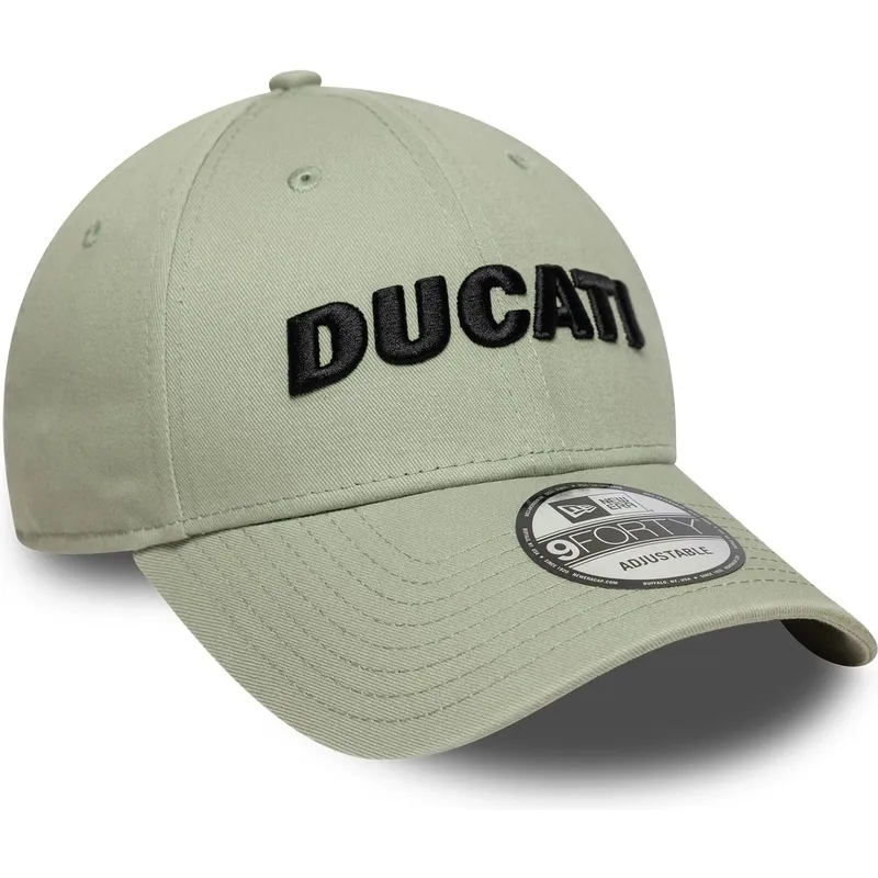 cappellino-con-visiera-curva-verde-regolabile-9forty-seasonal-di-ducati-motor-motogp-di-new-era
