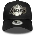 cappellino-curvo-nero-snapback-9forty-e-frame-metallic-dei-los-angeles-lakers-nba-di-new-era