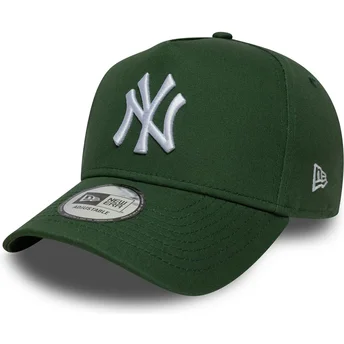 Cappellino curvo verde snapback 9FORTY E Frame League Essential dei New York Yankees MLB di New Era