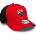 cappellino-visiera-curva-rosso-snapback-9forty-e-frame-di-ducati-motor-motogp-di-new-era