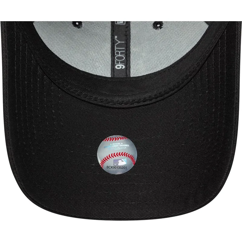 cappellino-curvo-nero-regolabile-da-donna-9forty-animal-infill-dei-new-york-yankees-mlb-di-new-era