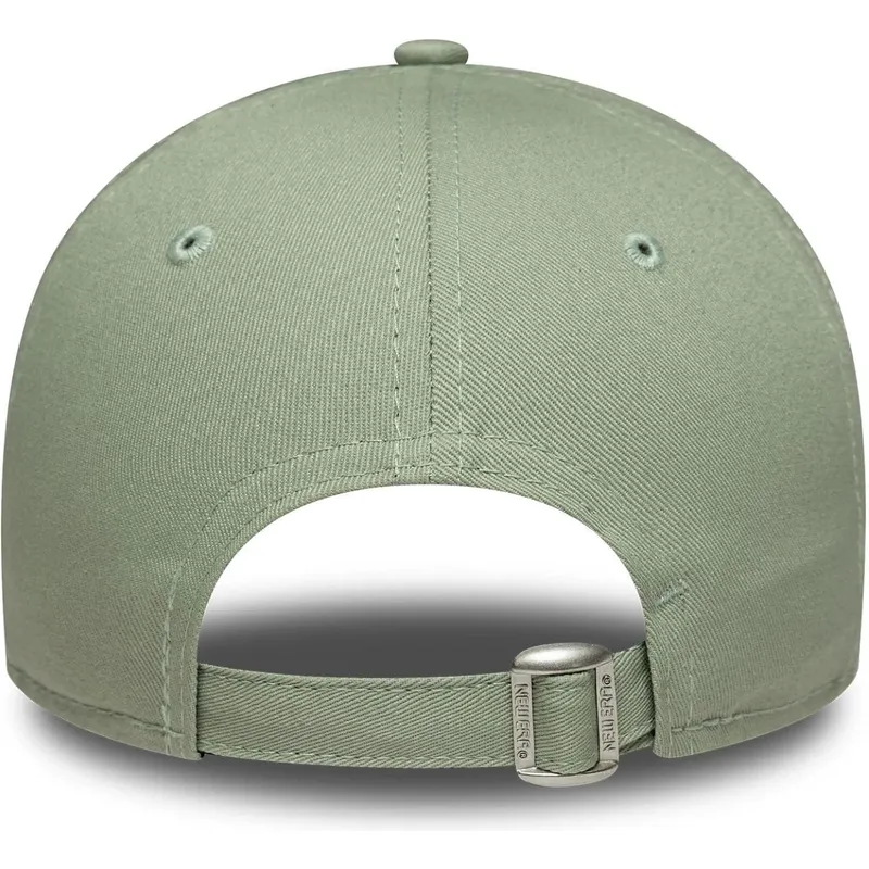 cappellino-con-visiera-curva-verde-chiaro-regolabile-con-logo-verde-da-donna-9forty-league-essential-dei-new-york-yankees-mlb-di