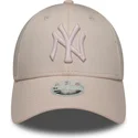 cappellino-curvo-rosa-regolabile-con-logo-rosa-da-donna-9forty-metallic-logo-dei-new-york-yankees-mlb-di-new-era