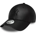 cappellino-curvo-nero-regolabile-con-logo-nero-da-donna-9forty-pu-dei-new-york-yankees-mlb-di-new-era