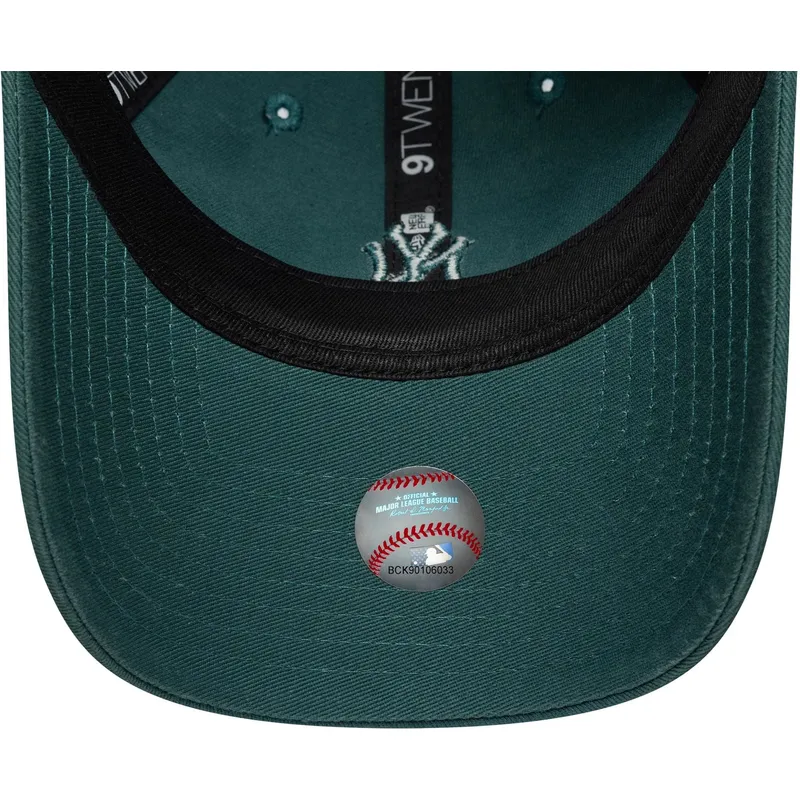 cappellino-curvo-verde-regolabile-da-donna-9twenty-washed-mini-dei-new-york-yankees-mlb-di-new-era