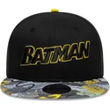 cappello-piatto-nero-snapback-per-bambino-9fifty-di-batman-dc-comics-di-new-era