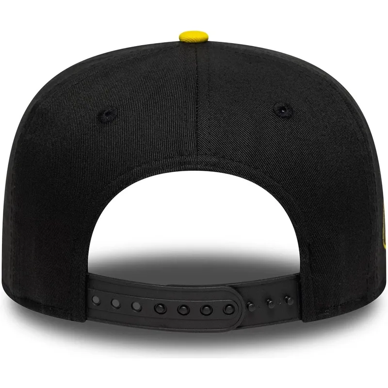 cappello-piatto-nero-snapback-per-bambino-9fifty-di-batman-dc-comics-di-new-era