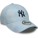 cappellino-curvo-blu-regolabile-per-bambino-9twenty-tie-dye-dei-new-york-yankees-mlb-di-new-era