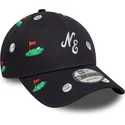 cappellino-curvo-blu-marino-regolabile-9forty-golf-all-over-print-di-new-era
