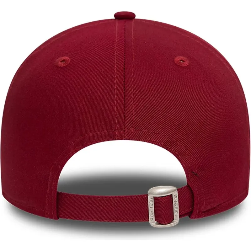 cappellino-visiera-curva-rosso-scuro-regolabile-9twenty-league-essential-di-new-york-yankees-mlb-di-new-era