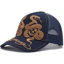 cappellino-trucker-blu-navy-skull-and-snakes-graphic-di-ed-hardy