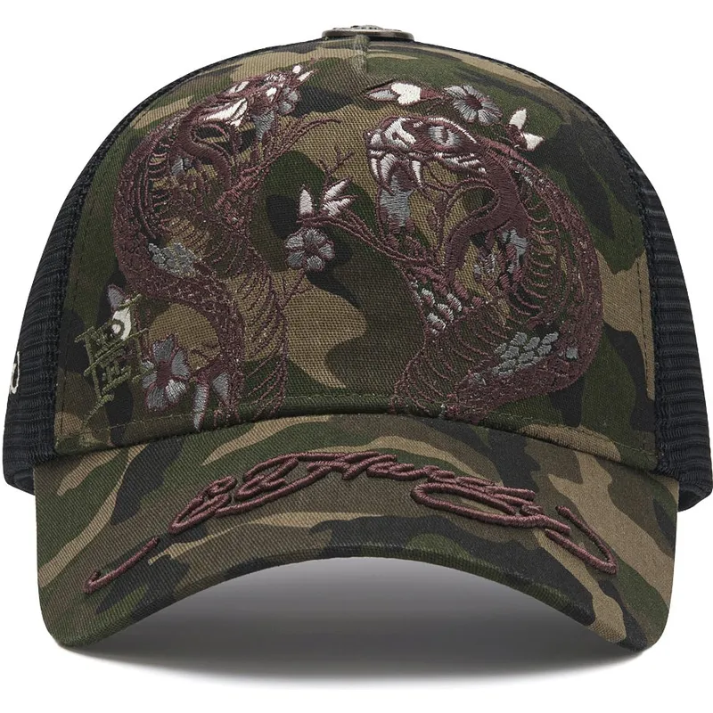 cappellino-trucker-camouflage-2-snakes-di-ed-hardy