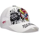 cappellino-trucker-bianco-1971-dragon-and-roses-di-ed-hardy