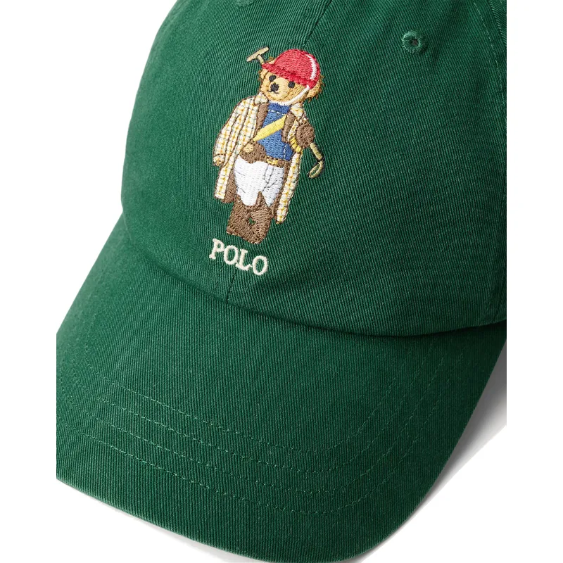 cappellino-curvo-verde-regolabile-classic-sport-twill-polo-bear-di-polo-ralph-lauren