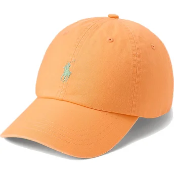 Gorra curva naranja ajustable Classic Sport Twill de Polo Ralph Lauren