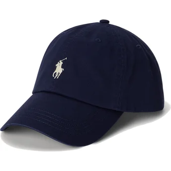 Cappellino curvo blu navy regolabile Cotton Chino Classic Sport di Polo Ralph Lauren