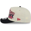 cappellino-curvo-beige-e-nero-snapback-9fifty-a-frame-classic-di-boston-red-sox-mlb-di-new-era