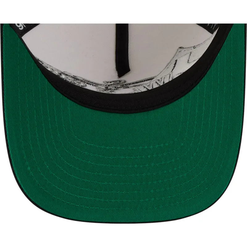 cappellino-curvo-beige-e-nero-snapback-9fifty-a-frame-classic-di-chicago-white-sox-mlb-di-new-era