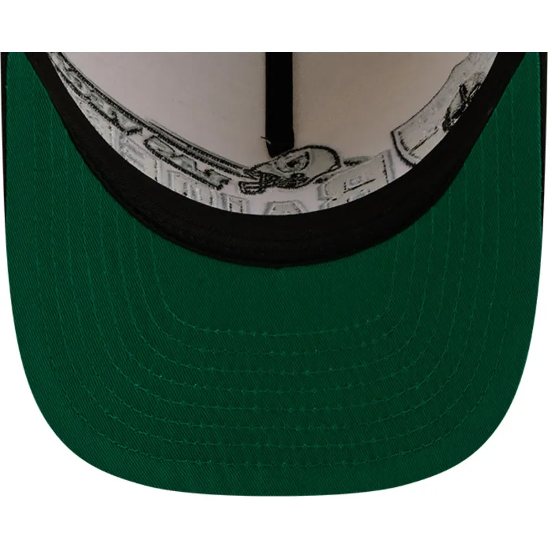 cappellino-curvo-beige-e-nero-snapback-9fifty-a-frame-classic-dei-las-vegas-raiders-nfl-di-new-era