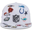cappello-piatto-bianco-regolabile-59fifty-all-over-di-nfl-di-new-era