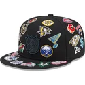 cappello-piatto-nero-aderente-59fifty-all-over-di-nhl-di-new-era