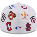 cappello-piatto-bianco-regolabile-59fifty-all-over-di-mlb-di-new-era
