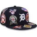 cappello-piatto-blu-marino-chiuso-59fifty-all-over-dei-detroit-tigers-mlb-di-new-era