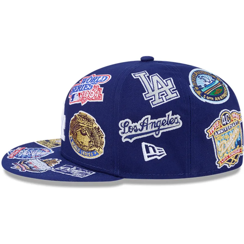 cappello-piatto-blu-chiuso-59fifty-all-over-logos-dei-los-angeles-dodgers-mlb-di-new-era