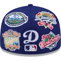 cappello-piatto-blu-chiuso-59fifty-all-over-logos-dei-los-angeles-dodgers-mlb-di-new-era