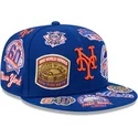 cappello-piatto-blu-regolabile-59fifty-all-over-dei-new-york-mets-mlb-di-new-era