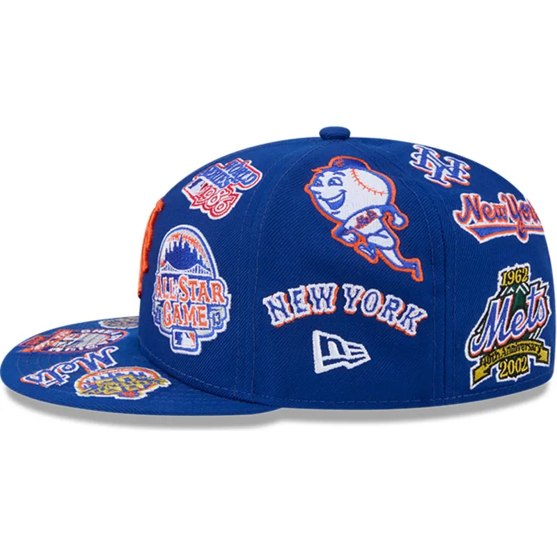 cappello-piatto-blu-chiuso-59fifty-all-over-dei-new-york-mets-mlb-di-new-era