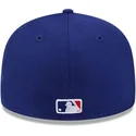 cappello-piatto-blu-regolabile-59fifty-hidden-hit-dei-los-angeles-dodgers-mlb-di-new-era