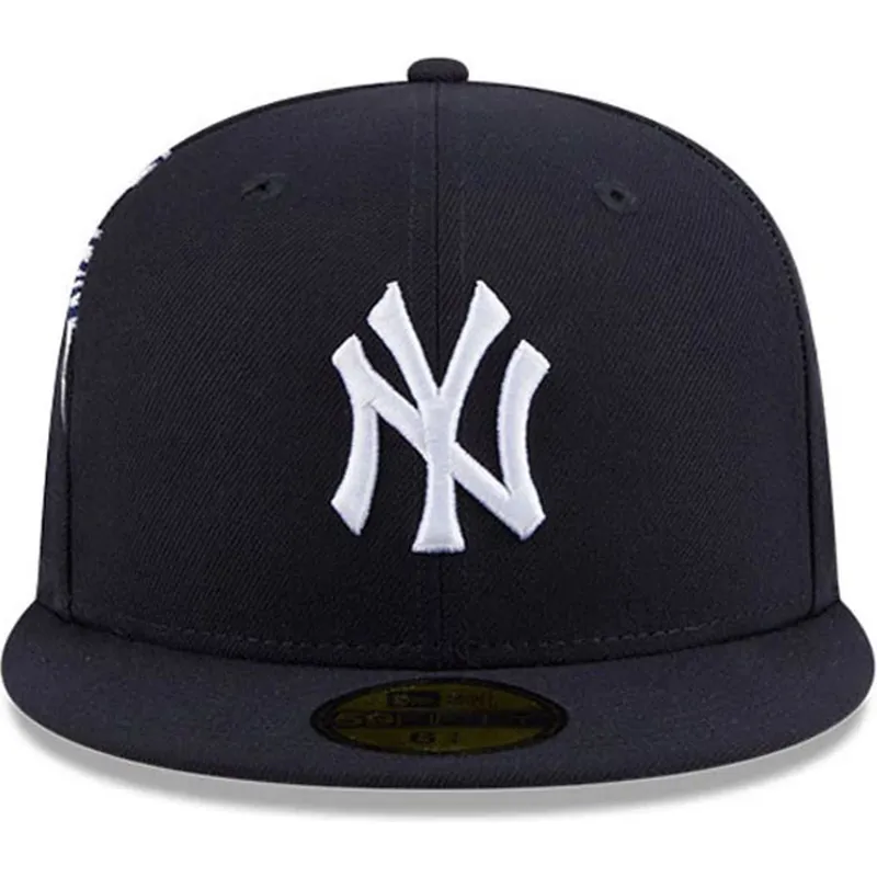 cappello-piatto-blu-marino-regolabile-59fifty-hidden-hit-dei-new-york-yankees-mlb-di-new-era
