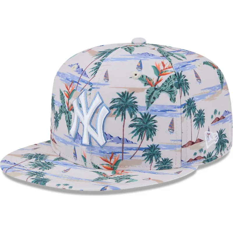 cappello-piatto-multicolore-snapback-9fifty-print-dei-new-york-yankees-mlb-di-new-era