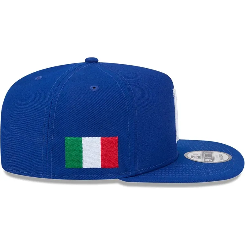 cappello-piatto-blu-snapback-9fifty-a-frame-italy-world-baseball-classic-2026-di-world-baseball-classic-di-new-era