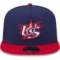 cappello-piatto-blu-marino-e-rosso-snapback-9fifty-a-frame-usa-2026-world-baseball-classic-di-new-era