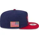 cappello-piatto-blu-marino-e-rosso-snapback-9fifty-a-frame-usa-2026-world-baseball-classic-di-new-era
