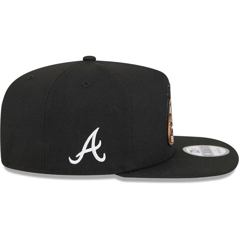 cappello-piatto-nero-snapback-9fifty-a-frame-ring-degli-atlanta-braves-mlb-di-new-era